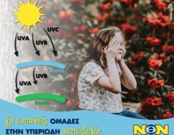 a girl covers her eyes due to sun exposure